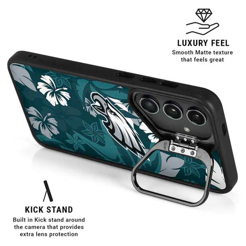 NFL Philadelphia Eagles Tropical Print Galaxy S24 FE Kickstand Case
